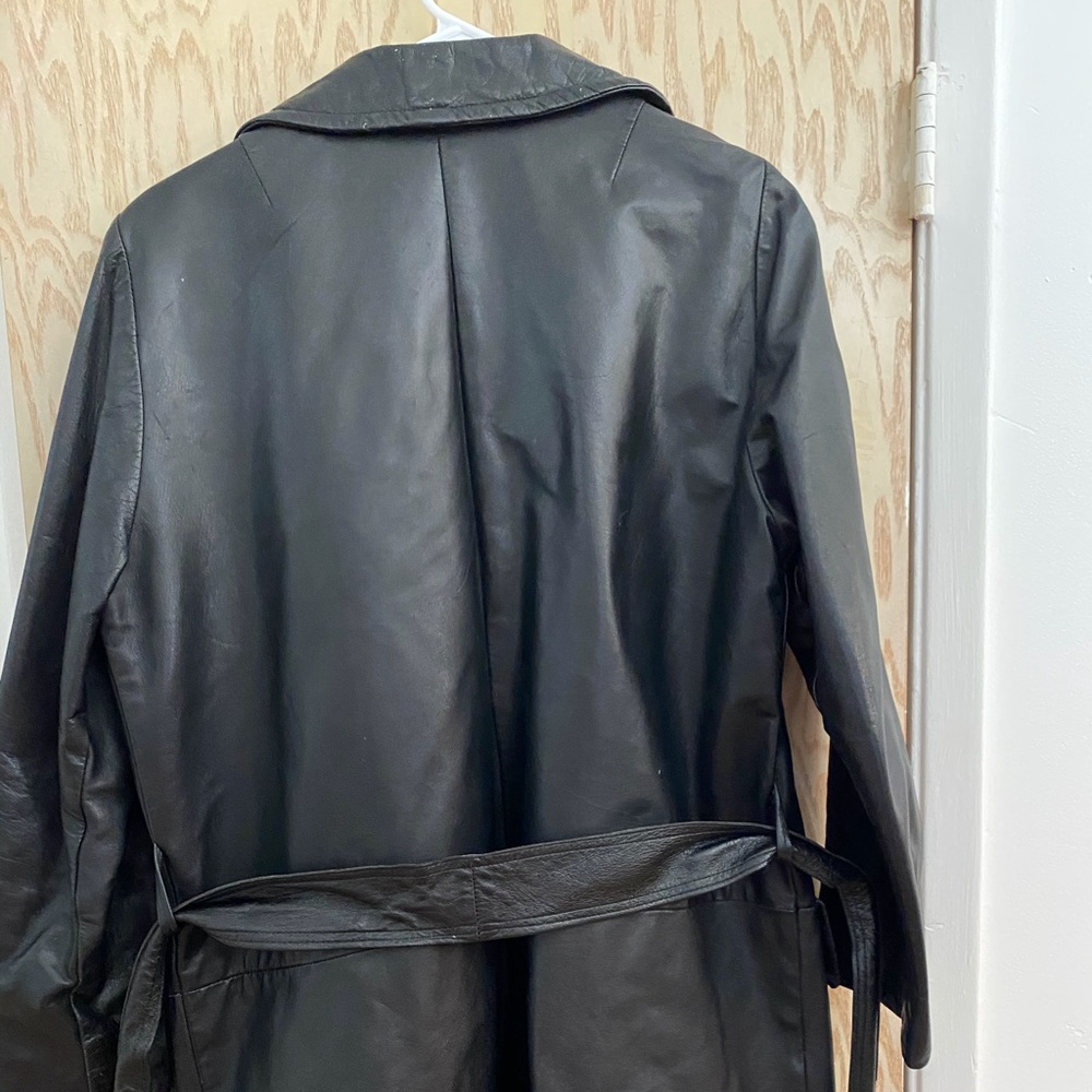 Black Soft Leather Jacket - image 2